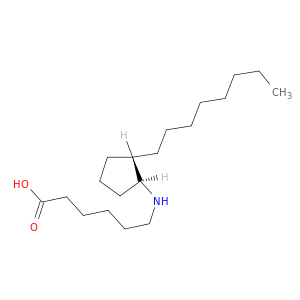 Hexanoic acid, 6-((2-octylcyclopentyl)amino)-, (1S-trans)-