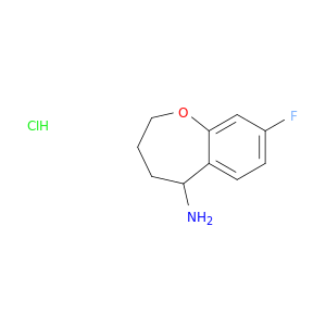 8-fluoro-2,3,4,5-tetrahydro-1-benzoxepin-5-amine hydrochloride