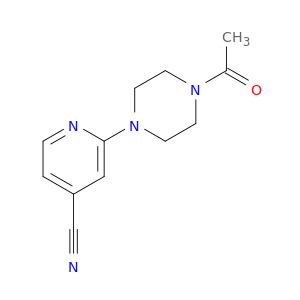 2-(4-乙酰哌嗪-1-基)吡啶-4-腈