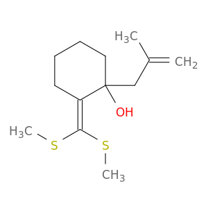 Cyclohexanol, 2-[bis(methylthio)methylene]-1-(2-methyl-2-propenyl)-