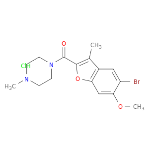 (5-bromo-6-methoxy-3-methyl-1-benzofuran-2-yl)(4-methylpiperazin-1-yl)methanone hydrochloride(1:1)