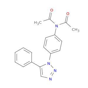 Acetamide, N-acetyl-N-[4-(5-phenyl-1H-1,2,3-triazol-1-yl)phenyl]-