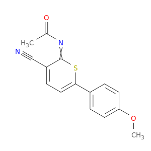 Acetamide, N-[3-cyano-6-(4-methoxyphenyl)-2H-thiopyran-2-ylidene]-