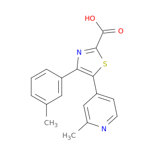 5-(2-METHYL-4-PYRIDYL)-4-(3-METHYLPHENYL)-1,3-THIAZOLE-2-CARBOXYLIC ACID