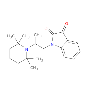 1H-Indole-2,3-dione, 1-[2-(2,2,6,6-tetramethyl-1-piperidinyl)propyl]-