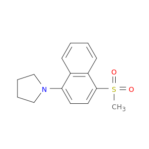 Pyrrolidine, 1-[4-(methylsulfonyl)-1-naphthalenyl]-