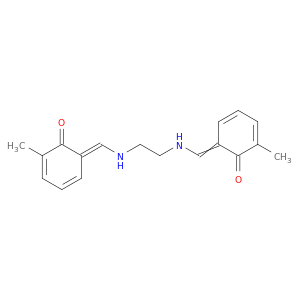 2-methyl-6-[[2-[[(E)-(5-methyl-6-oxo-1-cyclohexa-2,4-dienylidene)methyl]amino]ethylamino]methylidene]cyclohexa-2,4-dien-1-one