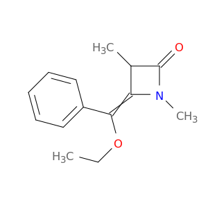 2-Azetidinone, 4-(ethoxyphenylmethylene)-1,3-dimethyl-