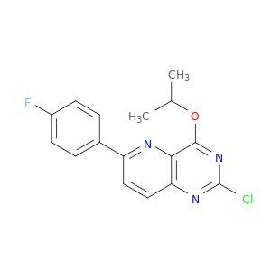 Pyrido[3,2-d]pyrimidine, 2-chloro-6-(4-fluorophenyl)-4-(1-methylethoxy)-