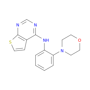 Thieno[2,3-d]pyrimidin-4-amine, N-[2-(4-morpholinyl)phenyl]-