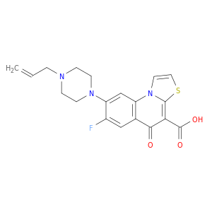 5H-Thiazolo[3,2-a]quinoline-4-carboxylicacid, 7-fluoro-5-oxo-8-[4-(2-propen-1-yl)-1-piperazinyl]-