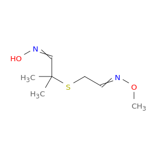 Propanal, 2-[[2-(methoxyimino)ethyl]thio]-2-methyl-, oxime