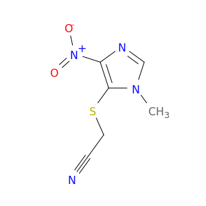 Acetonitrile,2-[(1-methyl-4-nitro-1H-imidazol-5-yl)thio]-