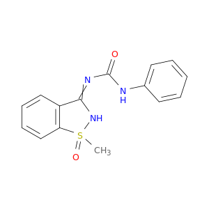N-(1-METHYL-1-OXIDO-3H-1,2-BENZISOTHIAZOL-3-YLIDENE)-N'-PHENYLUREA