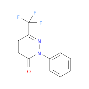 3(2H)-Pyridazinone, 4,5-dihydro-2-phenyl-6-(trifluoromethyl)-