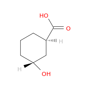 Cyclohexanecarboxylic acid, 3-hydroxy-, trans-