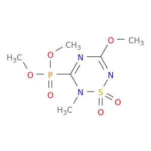 3-dimethoxyphosphoryl-5-methoxy-2-methyl-1,2,4,6-thiatriazine 1,1-dioxide