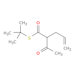 4-Pentenethioic acid, 2-acetyl-, S-(1,1-dimethylethyl) ester
