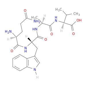 L-Valine, N-[N-(N-L-glutaminyl-L-tryptophyl)-L-alanyl]-