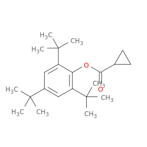 Cyclopropanecarboxylic acid, 2,4,6-tris(1,1-dimethylethyl)phenyl ester