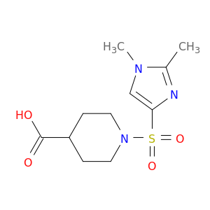 1-[(1,2-Dimethyl-1H-imidazol-4-yl)sulfonyl]piperidine-4-carboxylic Acid