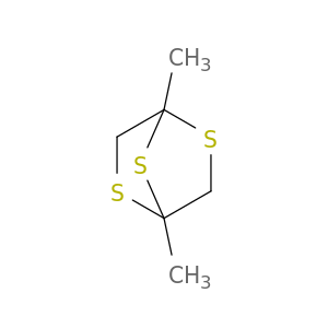 2,5,7-Trithiabicyclo[2.2.1]heptane, 1,4-dimethyl-