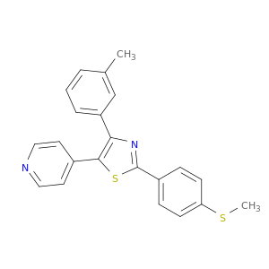 4-(3-METHYLPHENYL)-2-[4-(METHYLTHIO)PHENYL]-5-(4-PYRIDYL)-1,3-THIAZOLE