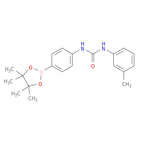 N-(3-甲基苯基)-N'-[4-(4,4,5,5-四甲基-1,3,2-二氧硼杂环戊烷-2-基)苯基]脲