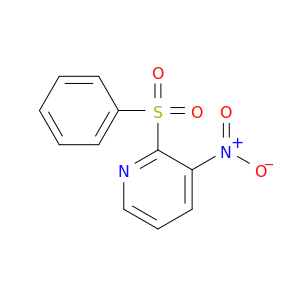 PYRIDINE, 3-NITRO-2-(PHENYLSULFONYL)-
