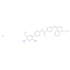 N-[4-(2,4-DIAMINO-1-ETHYL-PYRIMIDIN-5-YL)PHENYL]-4-[(1-ETHYLQUINOLIN-4-YLIDENE)AMINO]BENZAMIDE IODIDE HYDROIODIDE