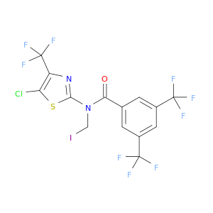 N-[5-CHLORO-4-(TRIFLUOROMETHYL)-1,3-THIAZOL-2-YL]-N-(IODOMETHYL)-3,5-BIS(TRIFLUOROMETHYL)BENZAMIDE