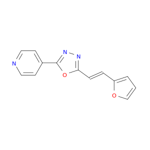 Pyridine, 4-[5-[(1E)-2-(2-furanyl)ethenyl]-1,3,4-oxadiazol-2-yl]-
