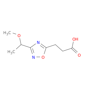 3-[3-(1-methoxyethyl)-1,2,4-oxadiazol-5-yl]propanoic acid