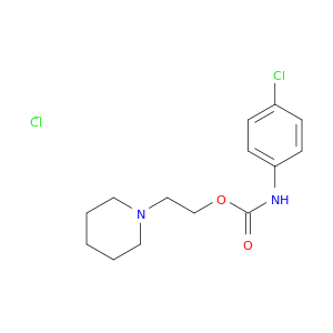 2-(3,4,5,6-tetrahydro-2H-pyridin-1-yl)ethyl N-(4-chlorophenyl)carbamate chloride