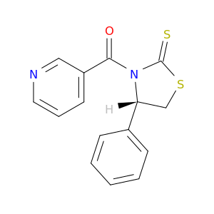 2-Thiazolidinethione, 4-phenyl-3-(3-pyridinylcarbonyl)-, (4S)-