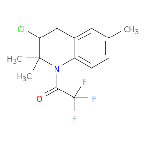 Quinoline, 3-chloro-1,2,3,4-tetrahydro-2,2,6-trimethyl-1-(trifluoroacetyl)-