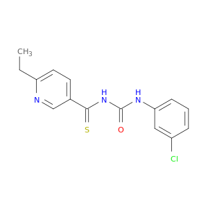 3-Pyridinecarbothioamide, N-[[(3-chlorophenyl)amino]carbonyl]-6-ethyl-