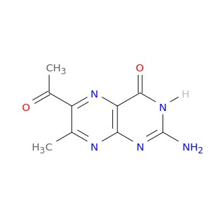4(1H)-Pteridinone, 6-acetyl-2-amino-7-methyl-