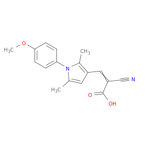 2-Cyano-3-[1-(4-Methoxyphenyl)-2,5-Dimethyl-1h-Pyrrol-3-Yl]Prop-2-Enoic Acid