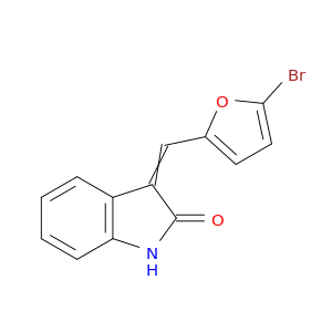 2H-Indol-2-one, 3-[(5-bromo-2-furanyl)methylene]-1,3-dihydro-