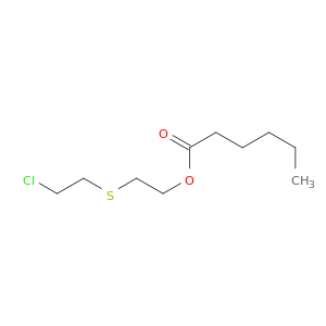 2-[(2-chloroethyl)sulfanyl]ethyl hexanoate