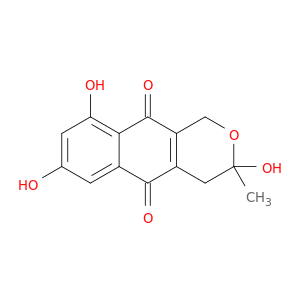 1H-Naphtho[2,3-c]pyran-5,10-dione,3,4-dihydro-3,7,9-trihydroxy-3-methyl- (9CI)