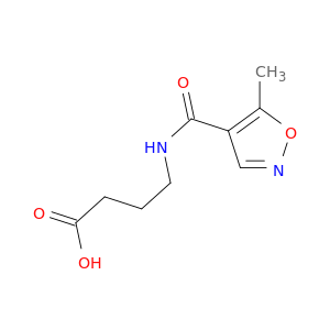 Butanoic acid, 4-[[(5-methyl-4-isoxazolyl)carbonyl]amino]-