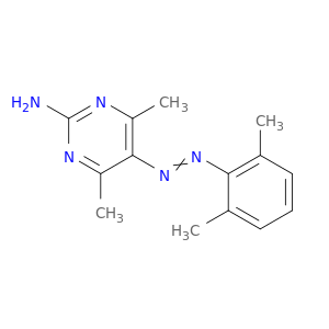 2-Pyrimidinamine,5-[2-(2,6-dimethylphenyl)diazenyl]-4,6-dimethyl-