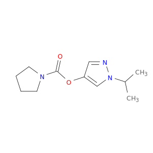 1-Pyrrolidinecarboxylic acid, 1-(1-methylethyl)-1H-pyrazol-4-yl ester