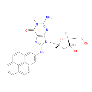 Guanosine,2'-deoxy-8-(2-pyrenylamino)- (9CI)