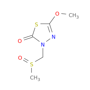 1,3,4-Thiadiazol-2(3H)-one, 5-methoxy-3-[(methylsulfinyl)methyl]-