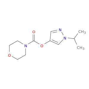 4-Morpholinecarboxylic acid, 1-(1-methylethyl)-1H-pyrazol-4-yl ester