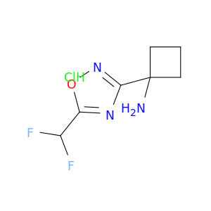 1-[5-(difluoromethyl)-1,2,4-oxadiazol-3-yl]cyclobutan-1-amine hydrochloride
