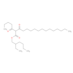 Hexadecanoic acid, 3-oxo-2-(1-oxopentyl)-, 2-ethylhexyl ester